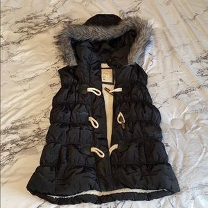 Black winter vest